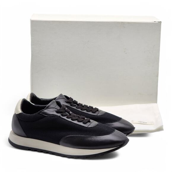 The Row Owen Runner Sneakers - Mesh and Leather - Black 36 5.5 $830 - Picture 1 of 9